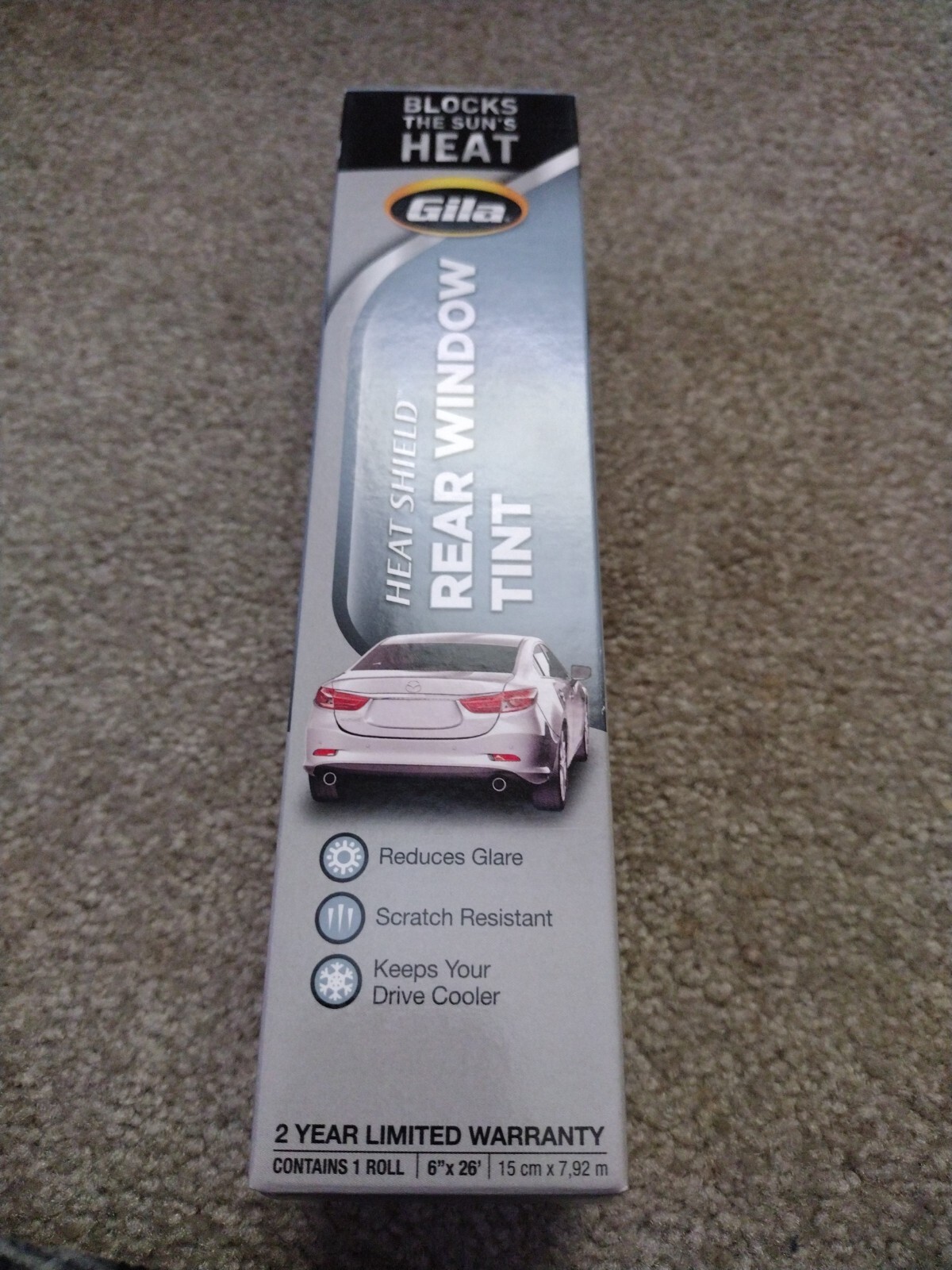 Gila Heat Shield 20% VLT Automotive Window Tint DIY Heat/Glare Control Rear