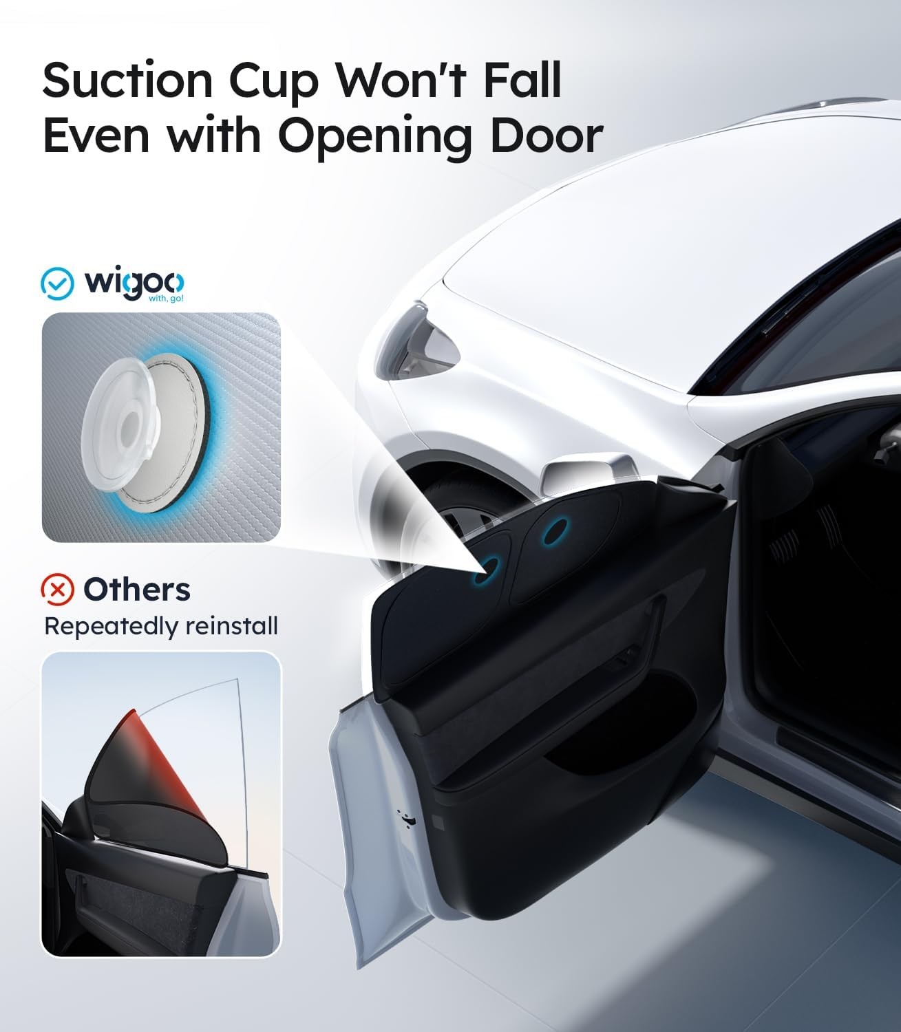 2025 Upgrade Tesla Model Y 7 PCS for Y (2020-2024), Sliver Black