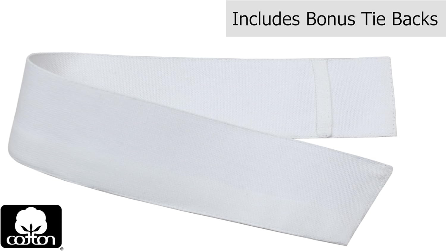White Curtain Window Panel Drapes – Set of 2 – Thick Cotton Duck F