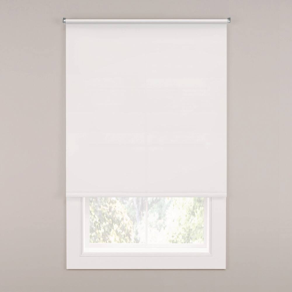 Cut to Size Cream Cordless Vinyl Roller Window Shade 60 In. W X 72 In. L