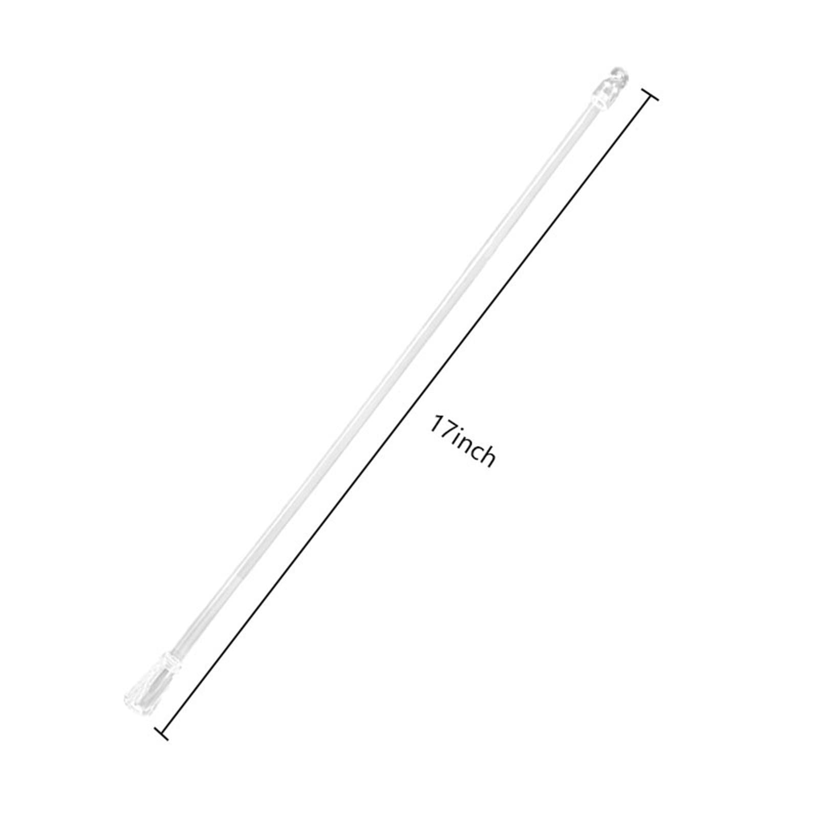 6 PCS 17 Inch Vertical Blinds Replacement Rods Clear Window Blind Wands