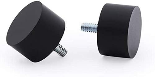 Side Window Curtain Rod End Cap Style Design 1 Inch Pole. 16 to 28 Inch Black