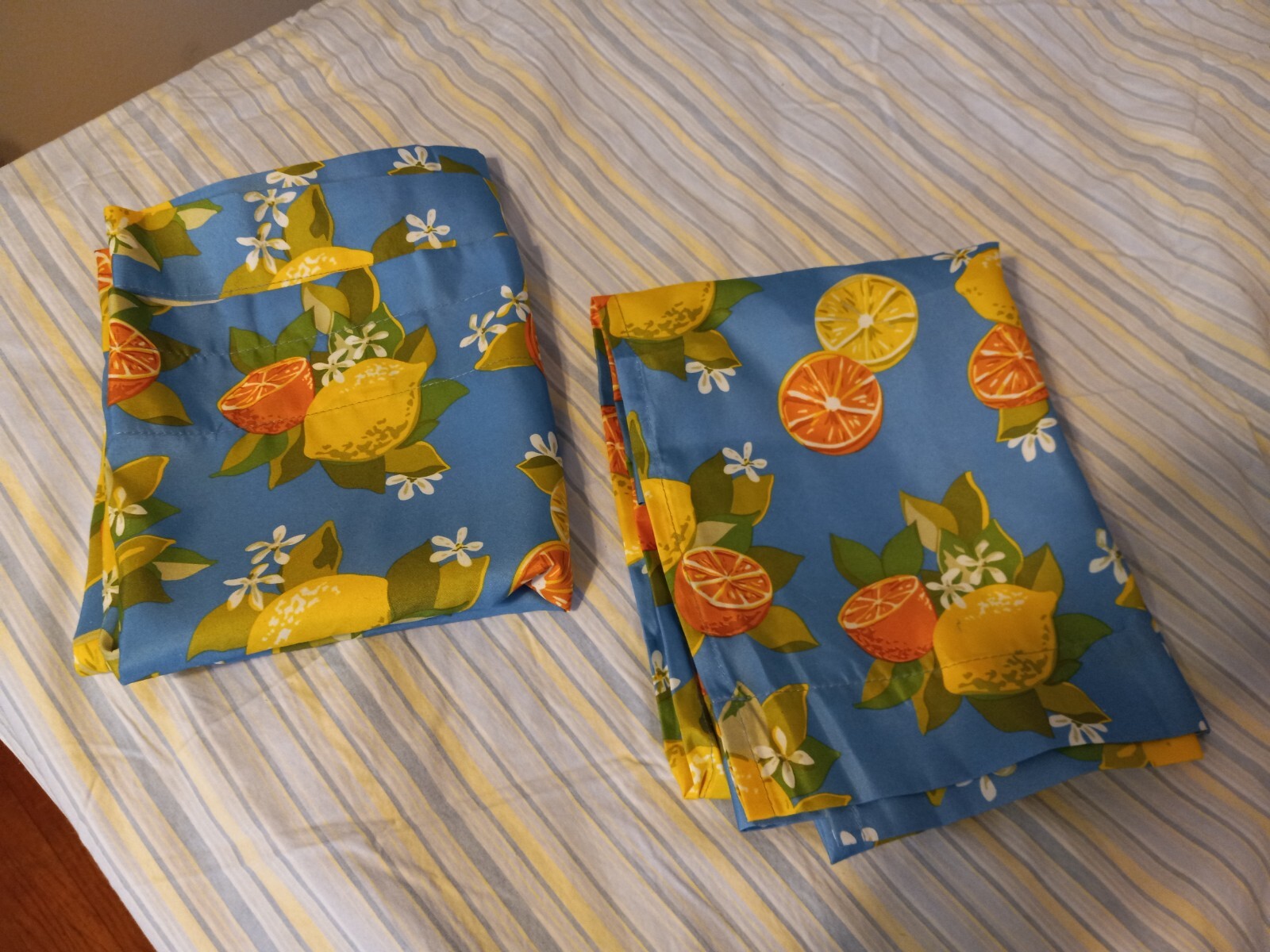 Pretty Lemon & Oranges Curtains * New – Kitchen Fruit Fabric