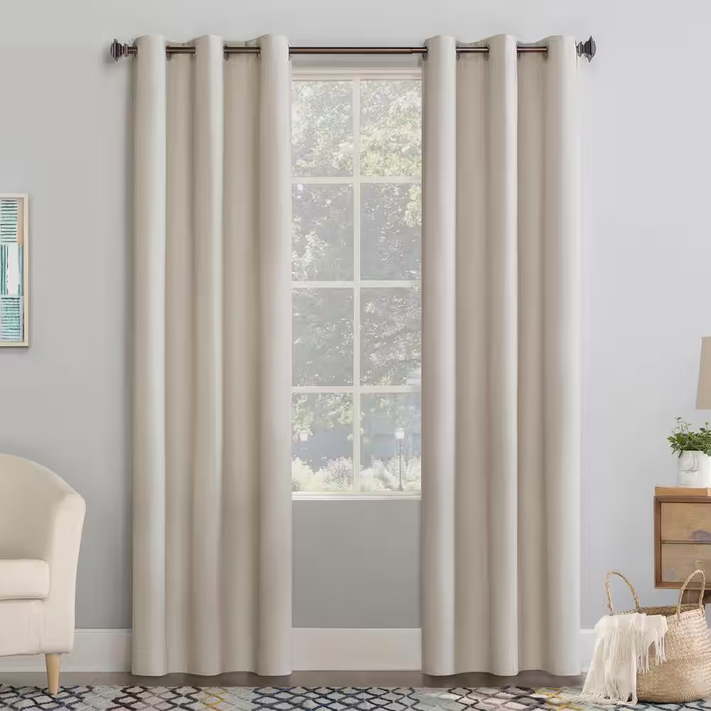 Lindstrom Stone 40 In. W X 63 In. L Grommet Room Darkening Curtain (Single Panel