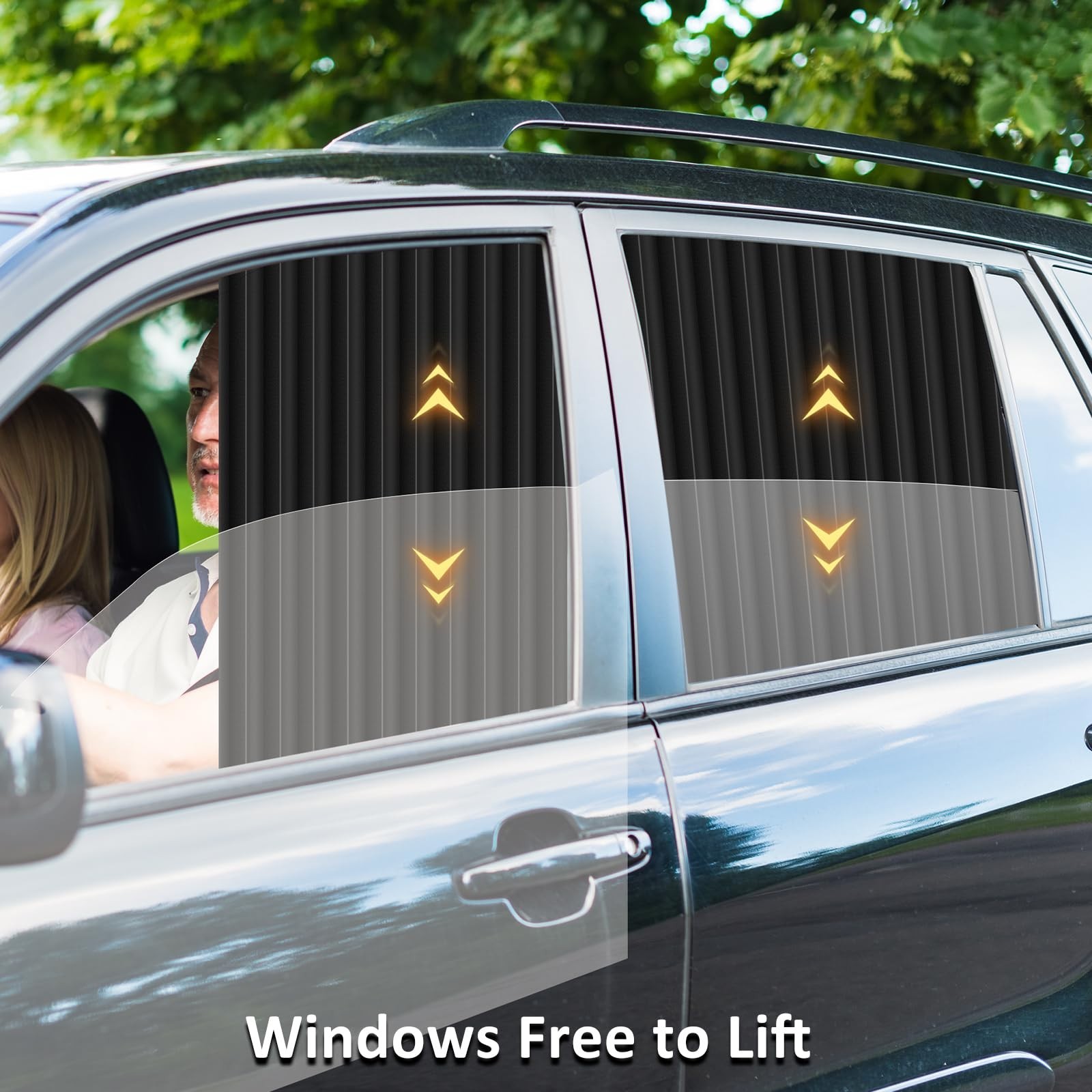 Car Window Shades Magnetic 4 Pack – Blackout Blinds UV Protection Heat Insulatio