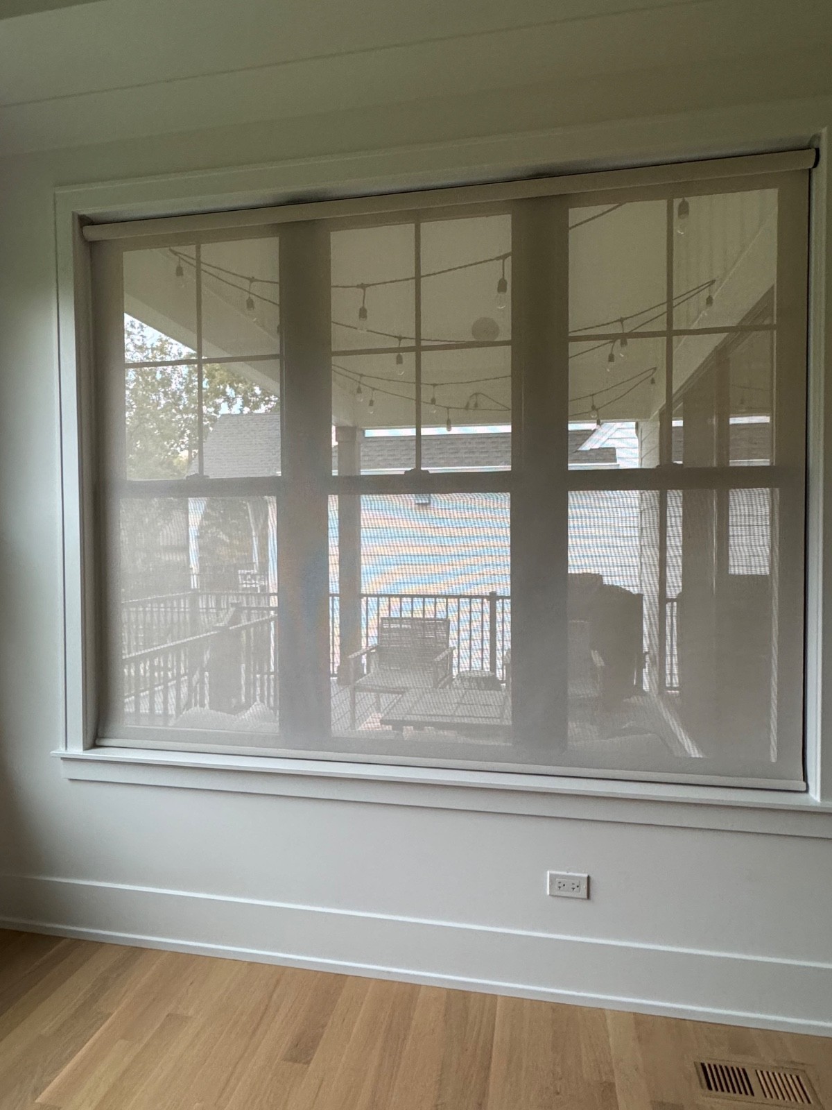 Classic Sheer Weave Solar Roller Shades Motorized Automatic – 88″ W x 70″ H