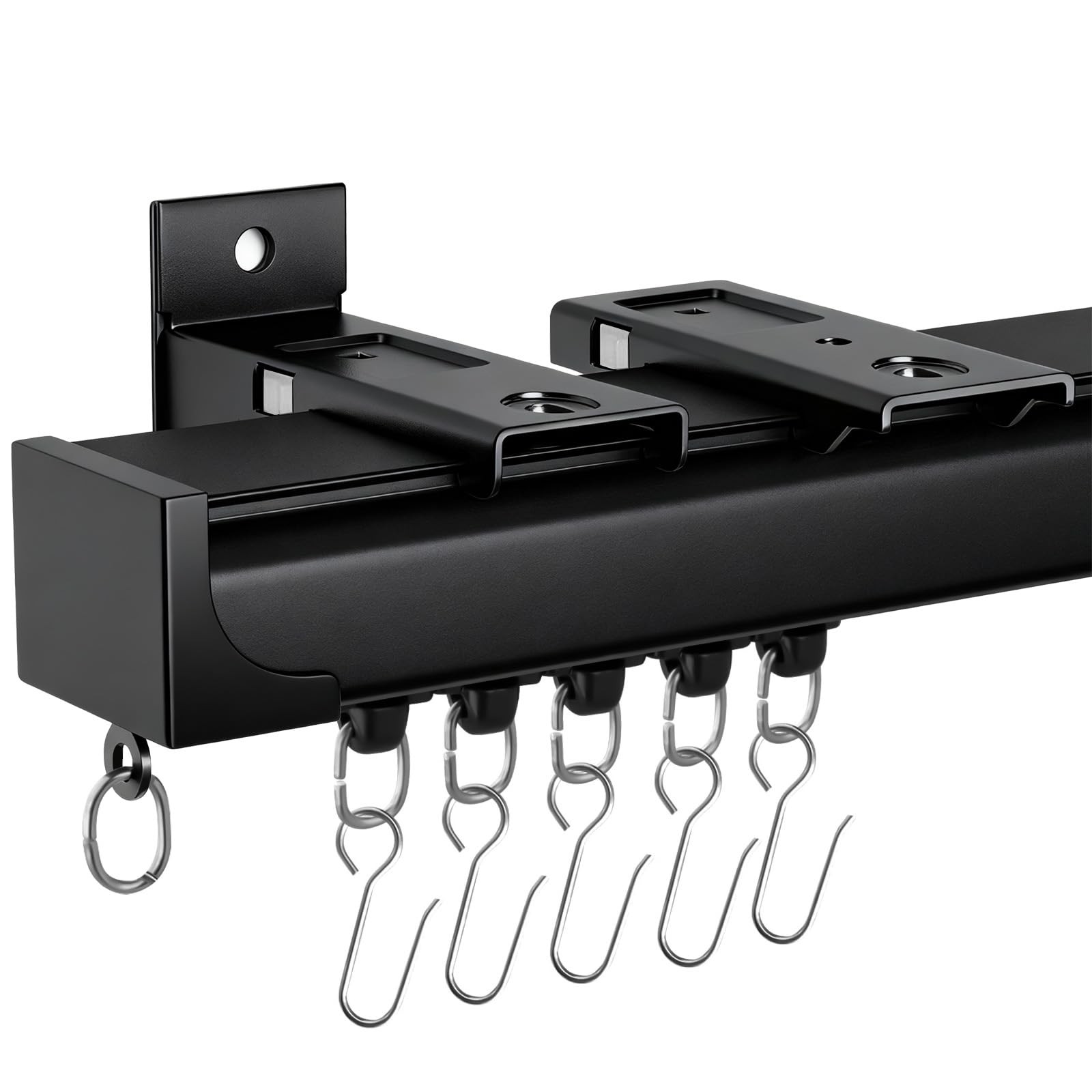 Curtain Rail Heavy-duty Ceiling and Wall Mounted 12.40FT Thickened Upgraded