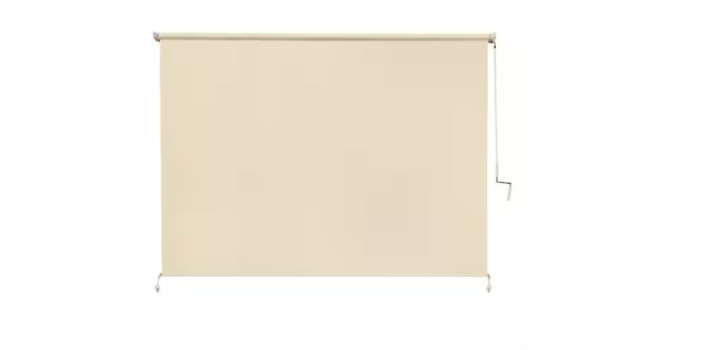Sesame Exterior Roller Shade Cordless UV Blocking Fade Resistant Choose Size
