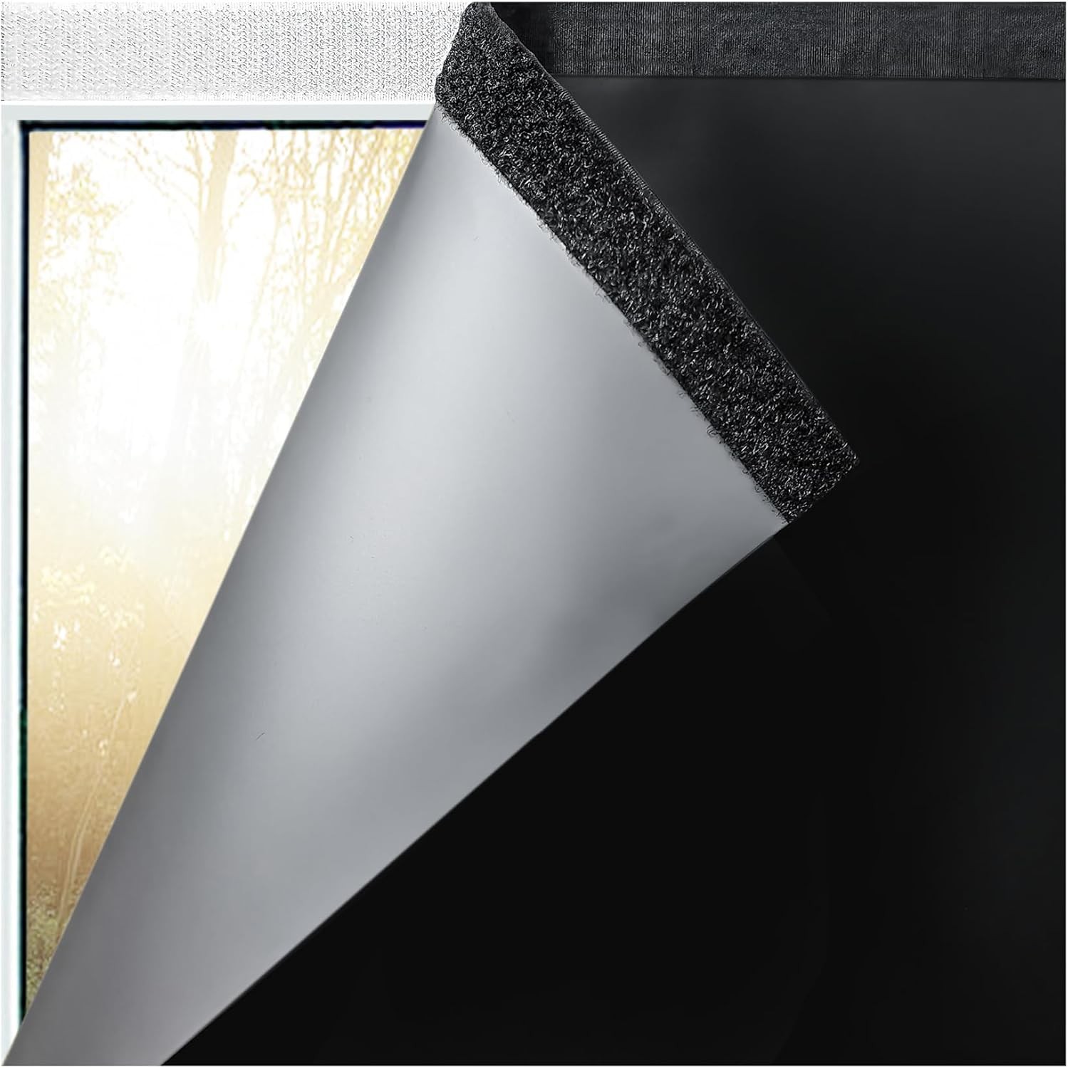 Blackout Window Shade, 35 x 57 inches, Freely Cuttable, 100% Light Blocking, EVA