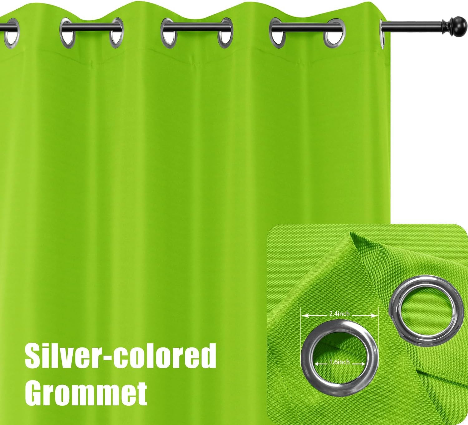 BONZER Outdoor Curtains for Patio Waterproof Thick Privacy Grommet Light Filteri