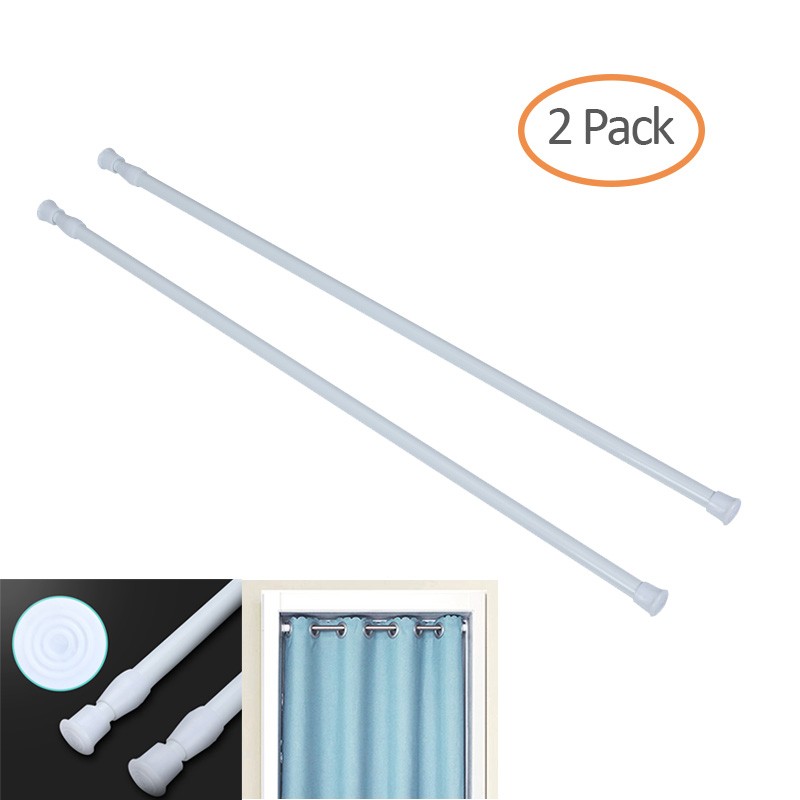 2Pack Heavy Duty Tension Rod 23-43Inches No Drill for Window Bathroom Shower New