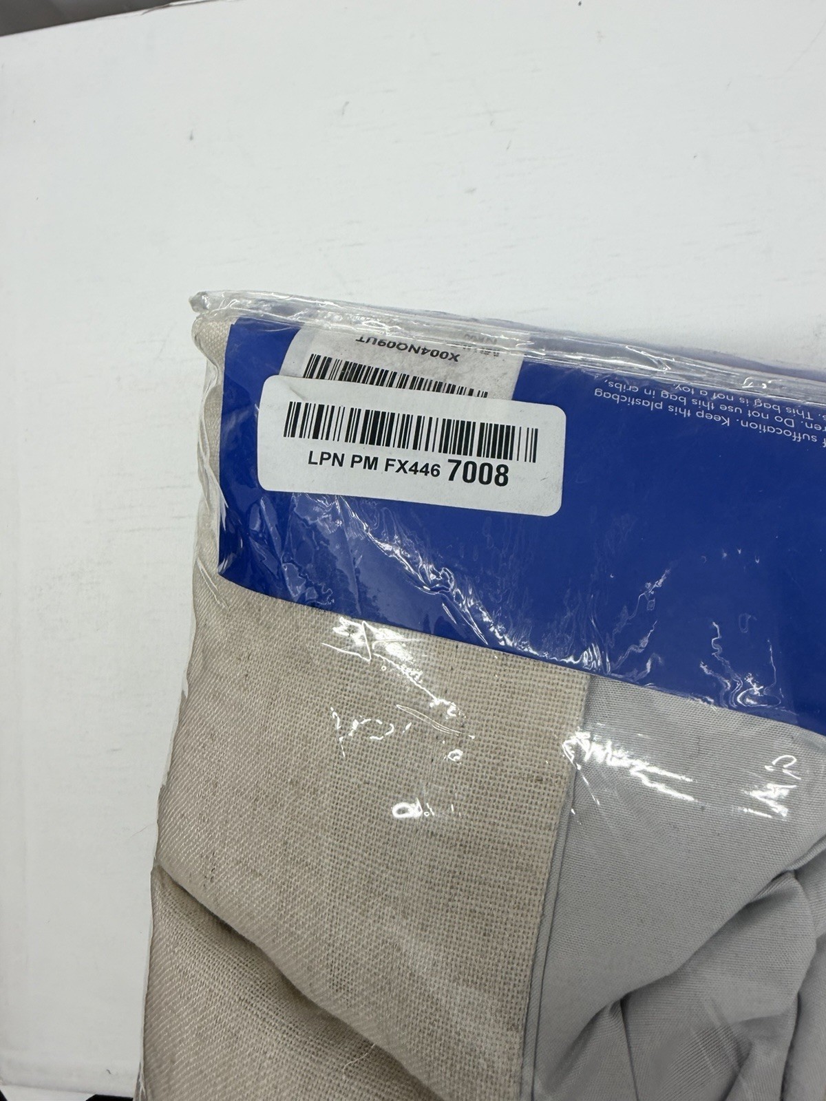 Pinch Pleated 100% Blackout Linen Blend Curtains Lined , Birch Color 40”W X 84”L