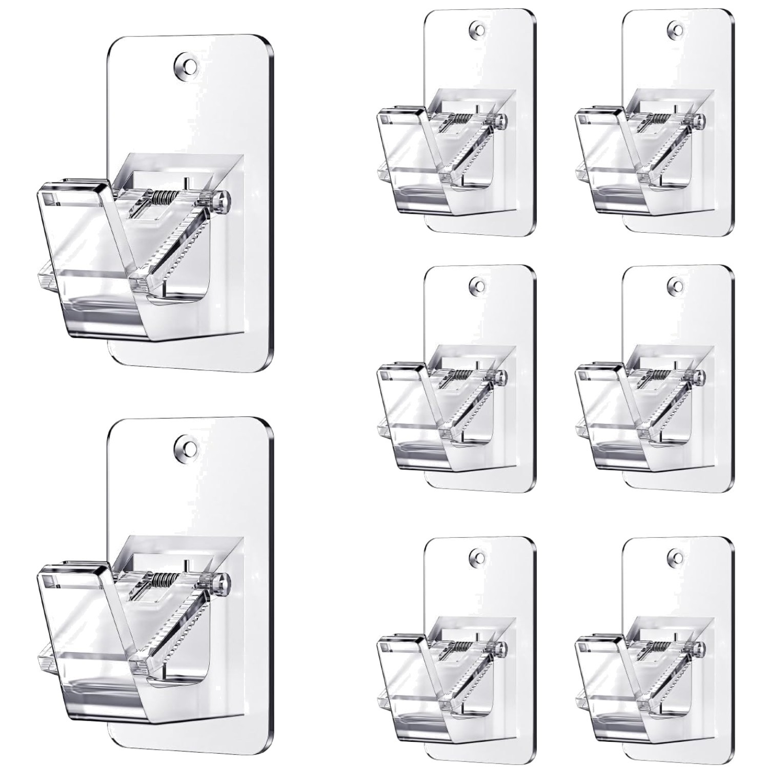 Heavy Duty No Drill Rod Hooks – Holders for Bathroom Bedroom