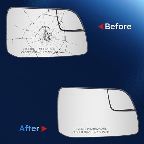 Passenger Side Mirror Glass Compatible With Ford Edge Mkx 2011 2012 2013 2014
