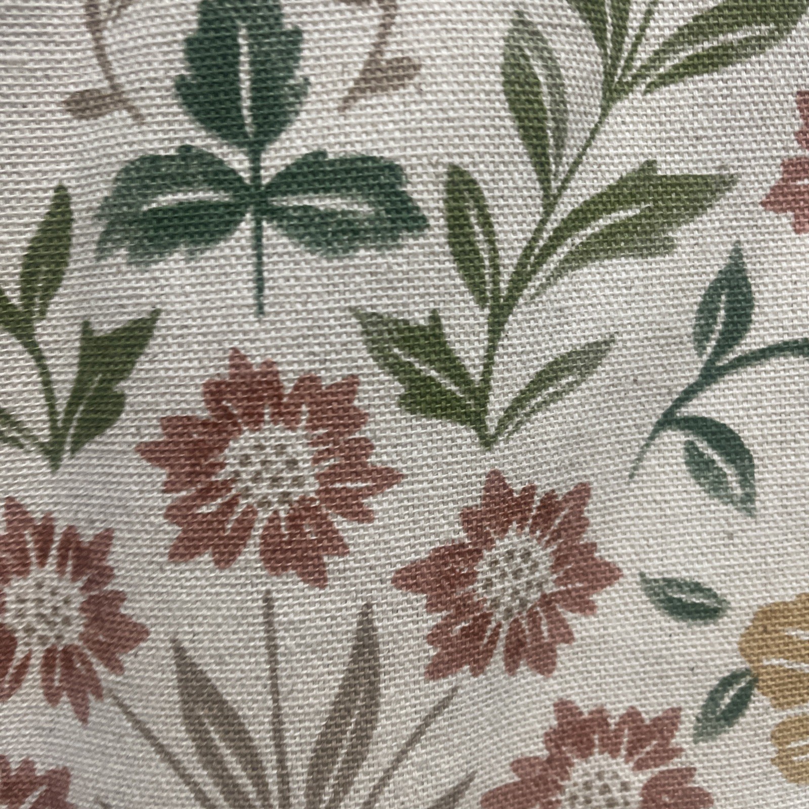 Nicole Miller Floral Jacobean Cotton Two Back Tab Window Panels – New – 50 x 96”