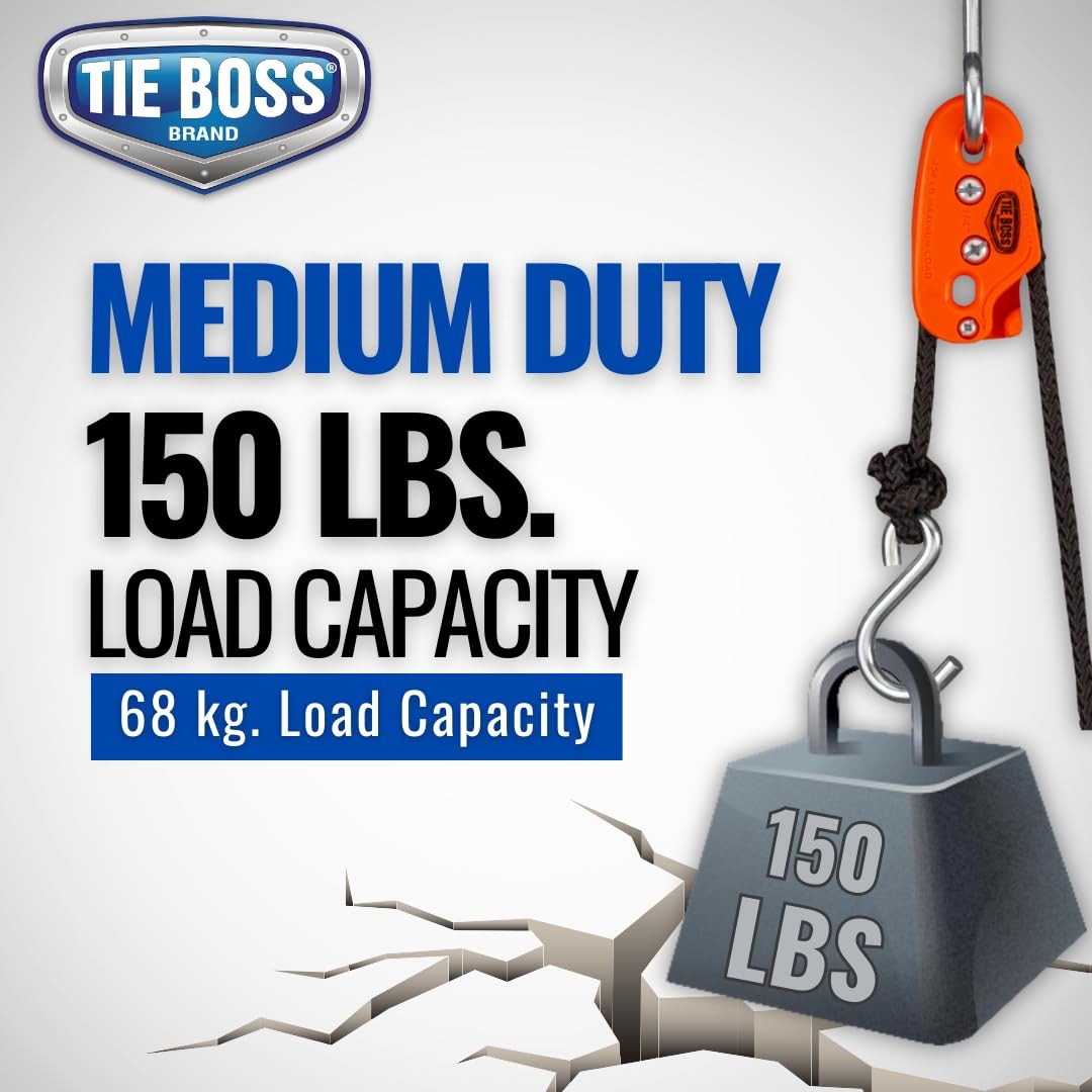 – 1/4 Inch, Medium Duty, (150 lbs Working Load Limit), Weather Resistant, Tie…