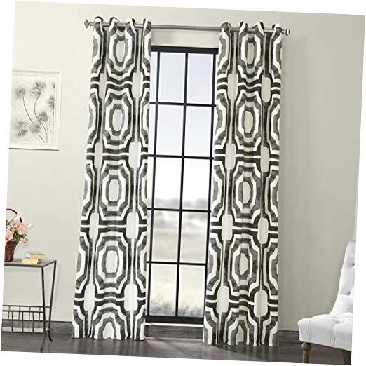 Grommet Geometric Printed 50″W x 96″L (Pack of 1) Mecca Geometric Steel