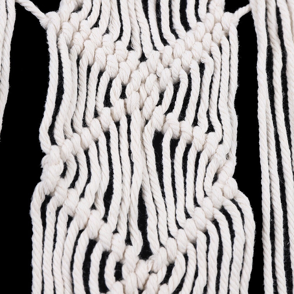 Handmade Macrame Wall Hanging Boho Home Backdrop Door Window Curtain Decor