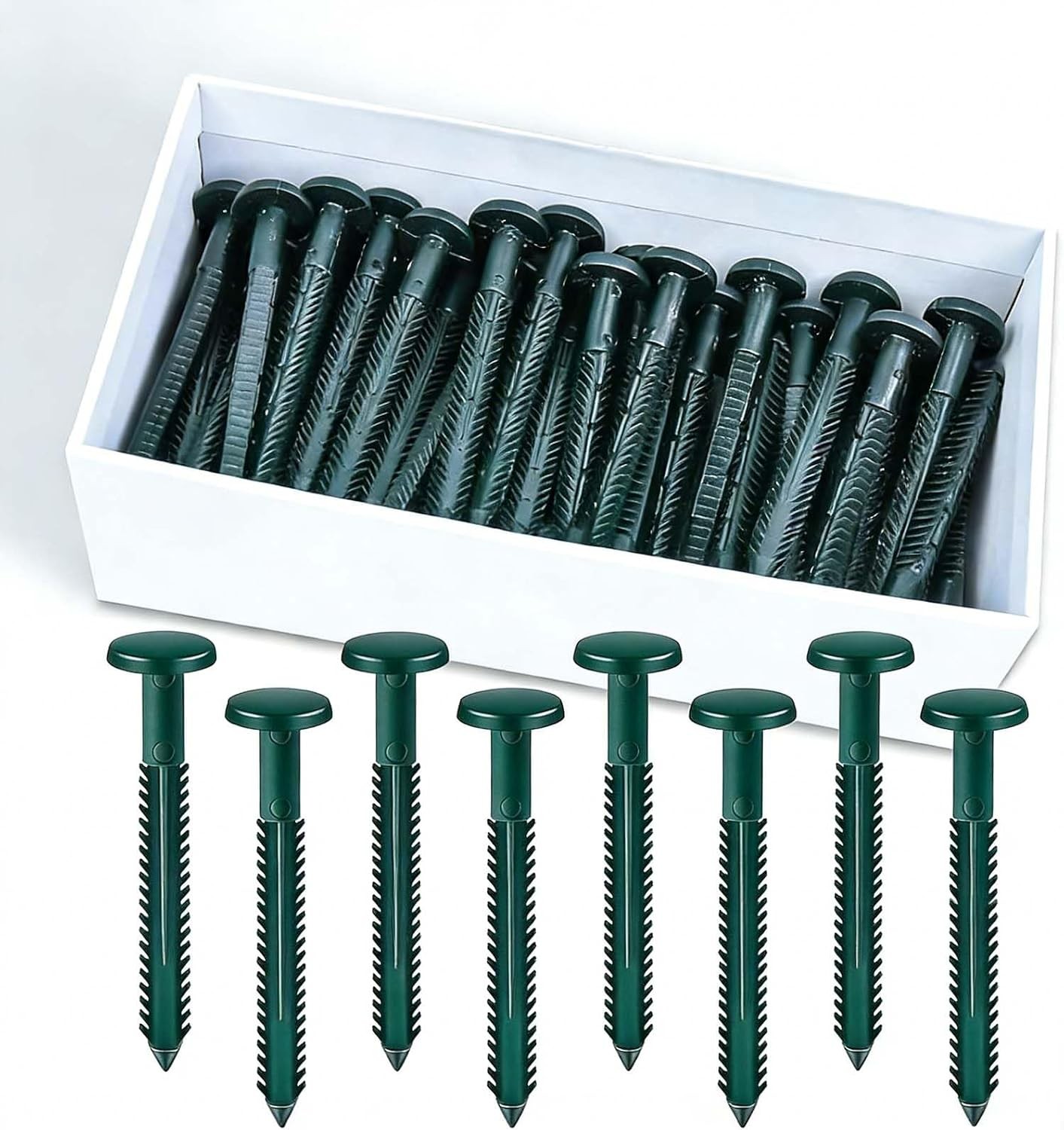 60Pcs 3 Inch Vinyl Shutter Fasteners, Window Shutter Panel Pegs Shutter Screws L