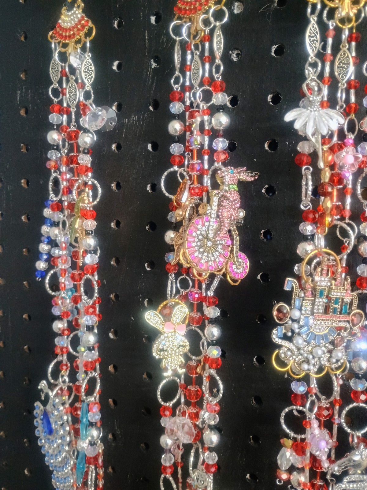 Crystal Curtains, Kool Kat, Loaded With Charms, Set Of 6