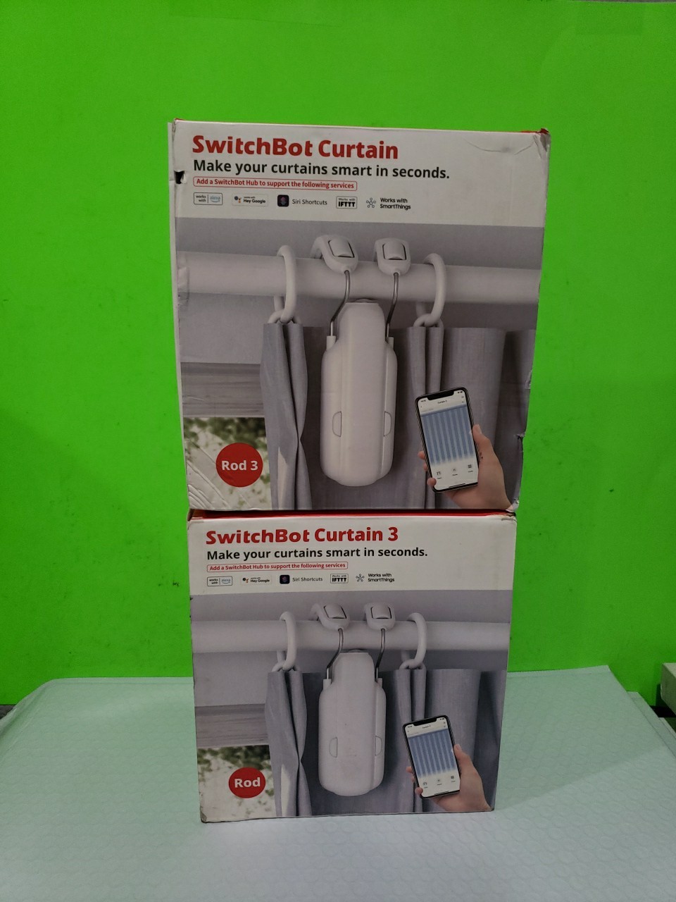 SwitchBot Curtain 2 Automatic Curtain Opener Bluetooth Remote Smart ControlLot 2