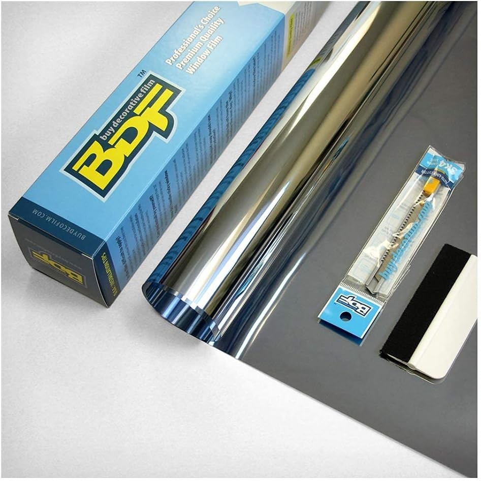 High-Performance Mirror Silver Window Film 12in x 49ft – Easy Installation