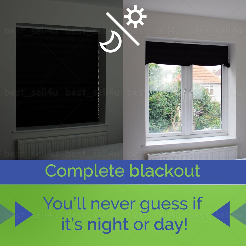 Window Shades Blinds Cordless Self Adhesive Temporary Pleated Paper Blinds Doors