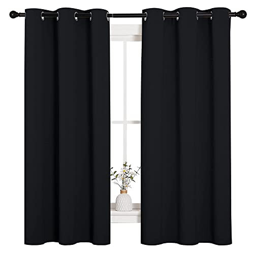 Halloween Pitch Solid Thermal Insulated 42″W x 63″L (Pack of 2) Black