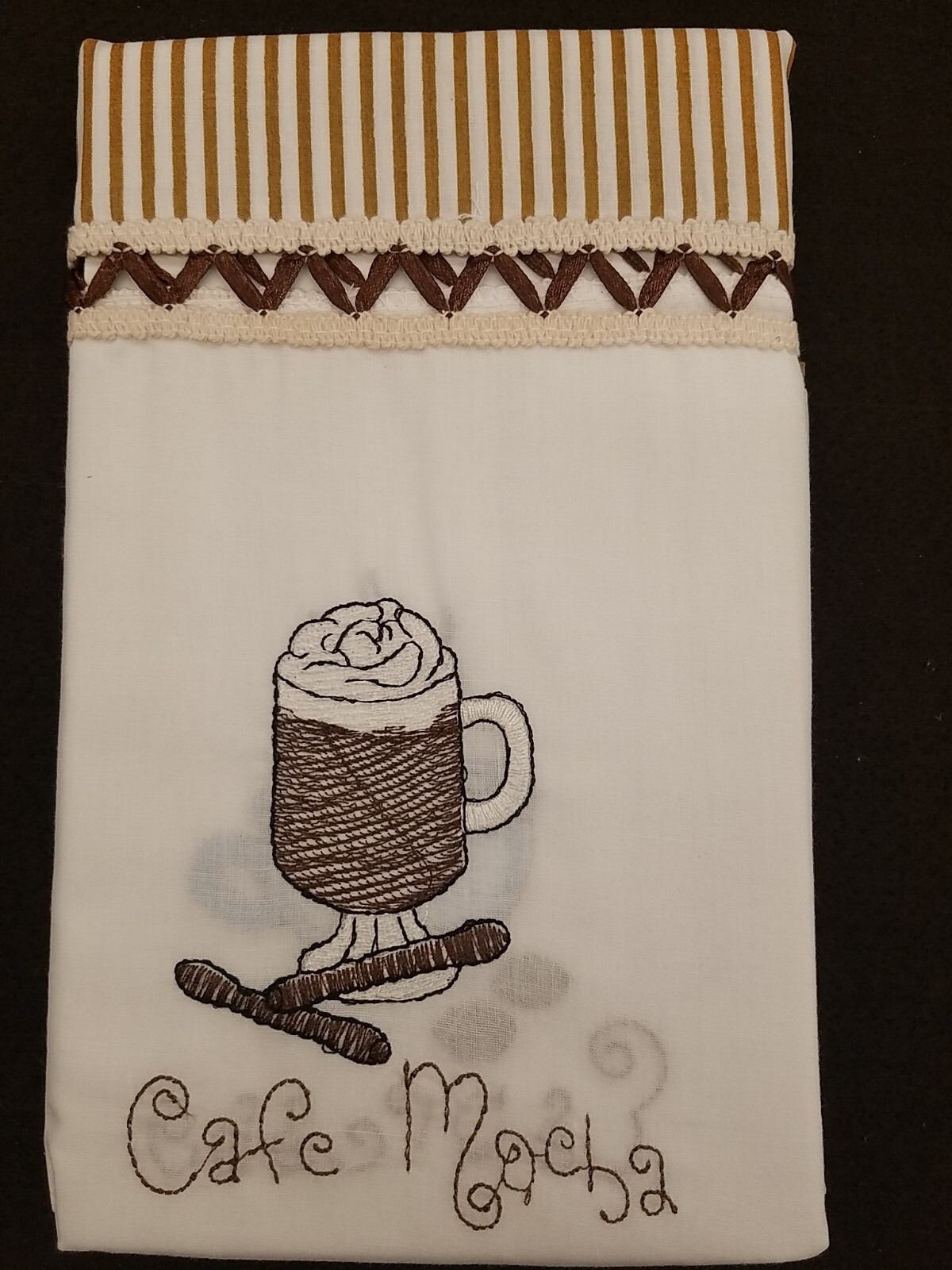 Java 24 Inch Tier Curtain Pair 54×24 Cafe Mocha Espresso Cappuccino