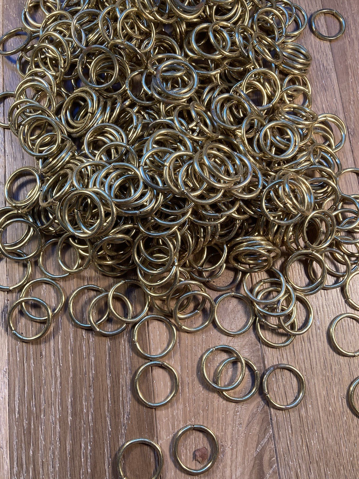 Vintage Solid Brass Curtain Rings 1.25″ Outer Diameter Drapery Hardware Lot