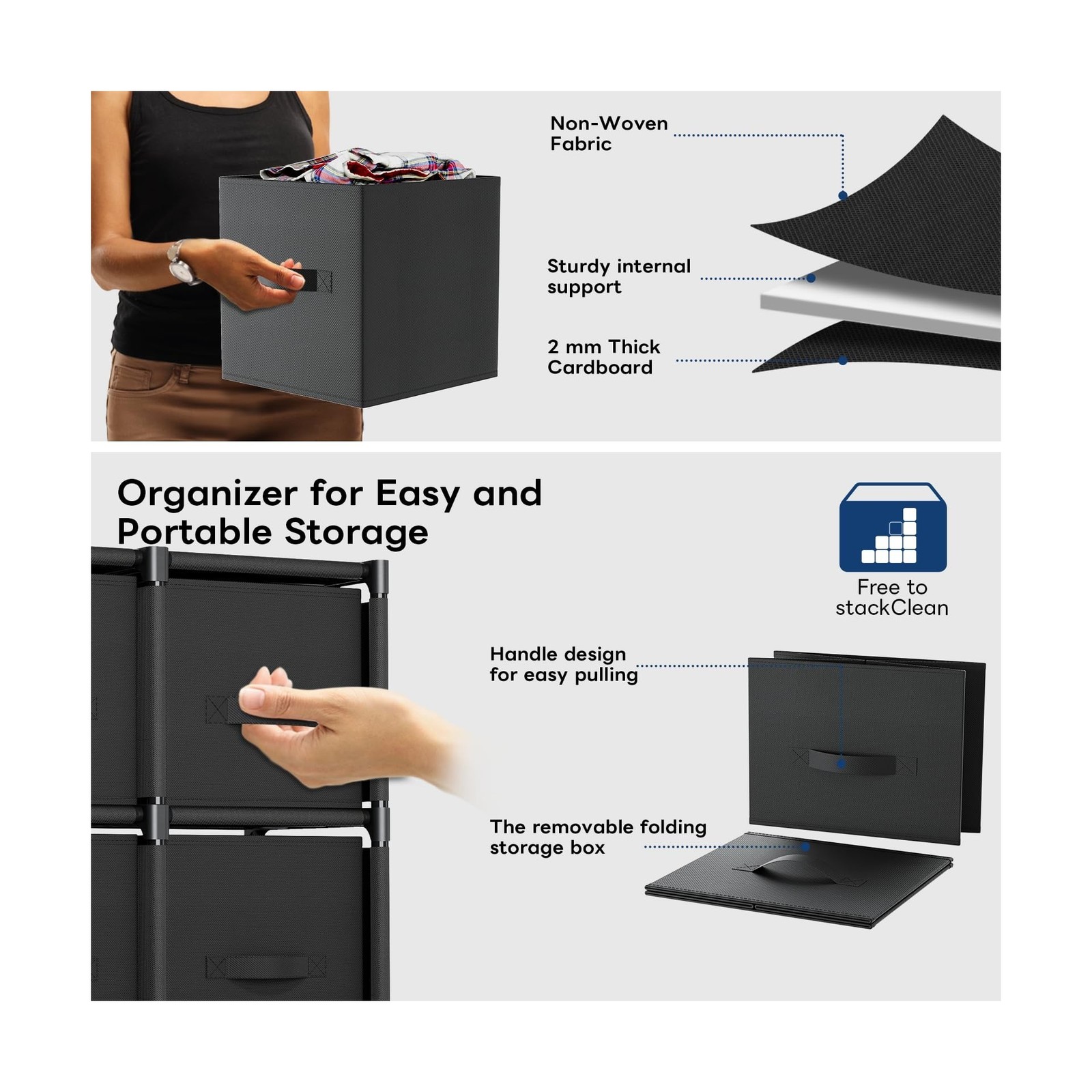 Mavivegue 9 Cube Storage Organizer, Closet Organizers and Storage, Cube Stora…