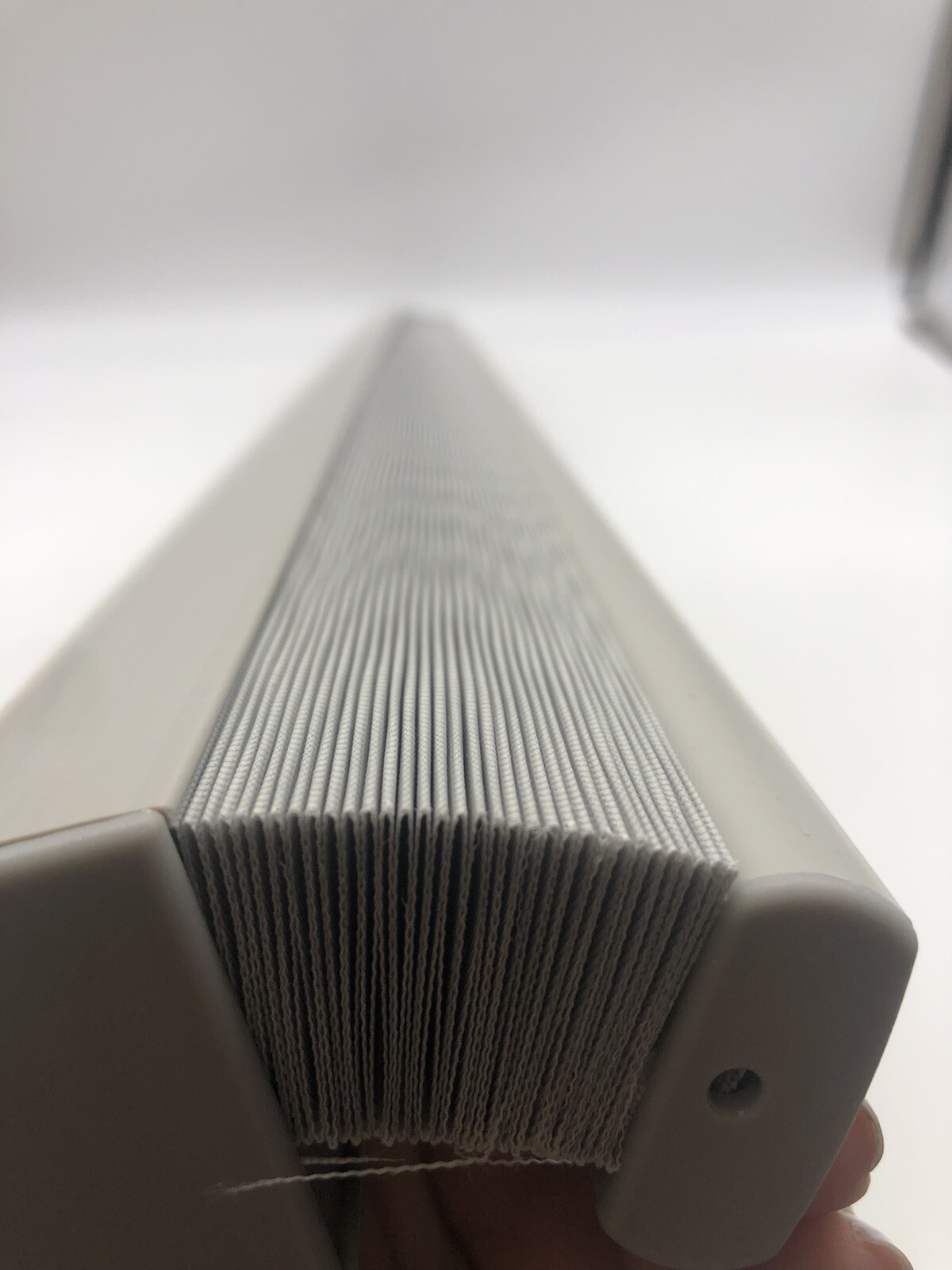 36-In x 48-In Gray Light Filtering Cordless Pleated Cellular shade. Shade Only
