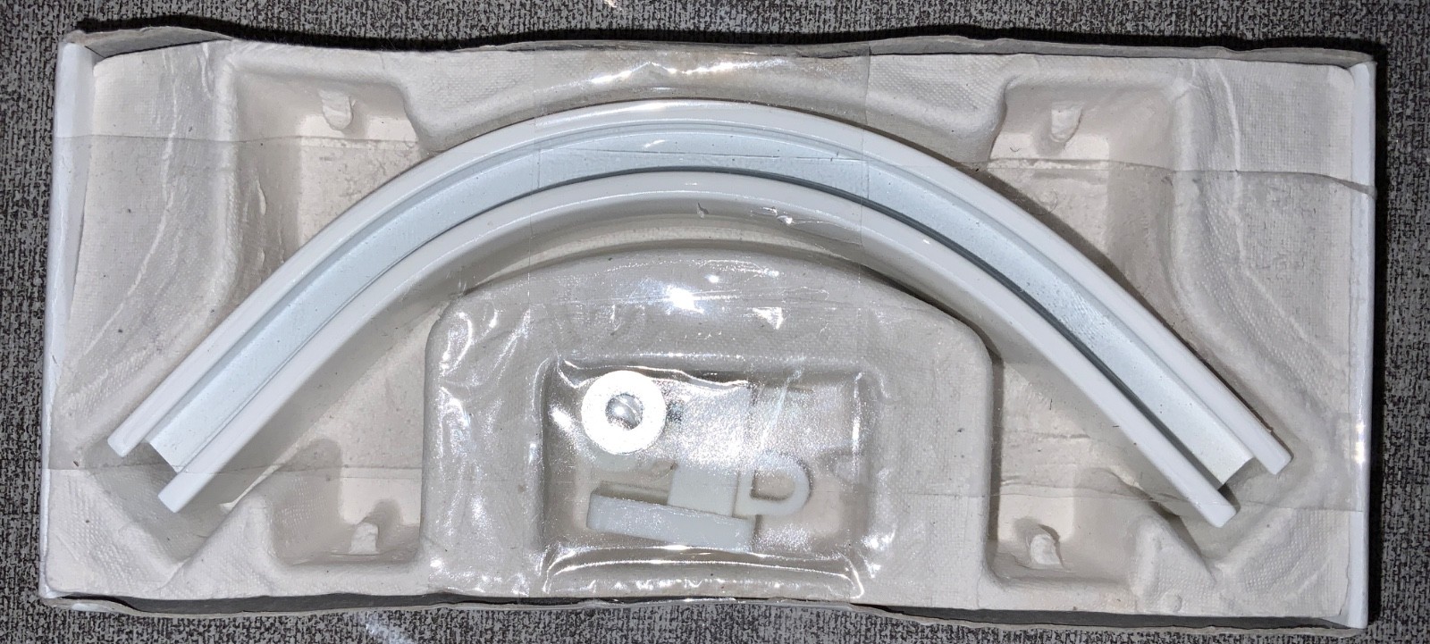IKEA VIDGA Corner Piece Single Track Connector + Ceiling Bracket, 304.983.81 NEW
