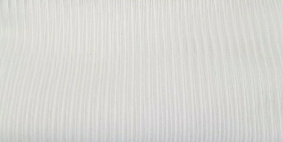 2 Threshold White Stripe Sheer Panels (1 Pair) 108″ x 84″ NIP