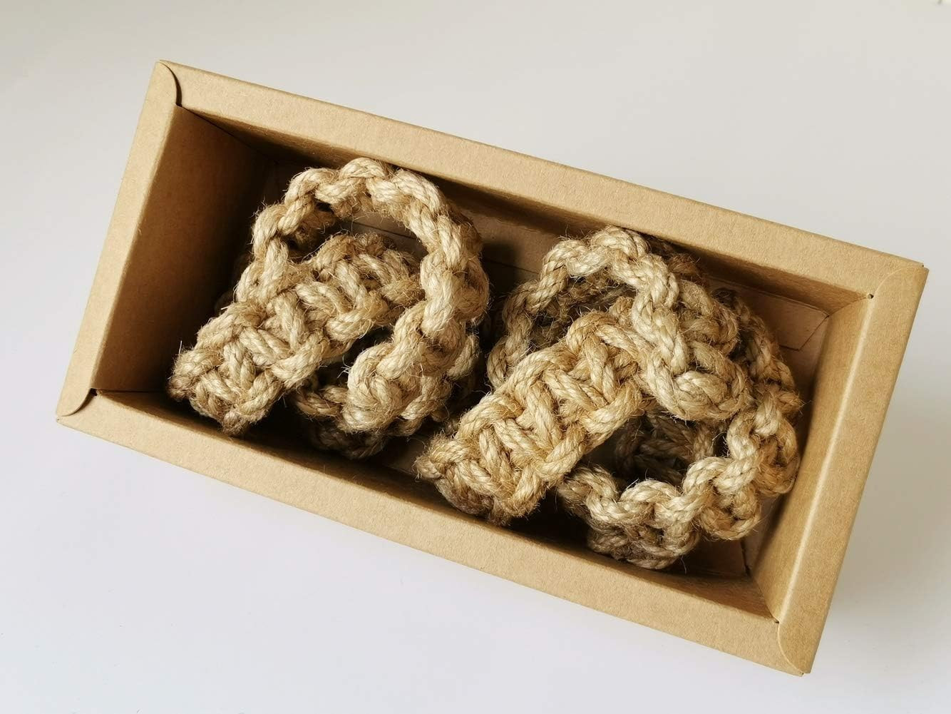 Braided Outdoor Curtain Tiebacks for Drapes, Rustic Curtain Holdbacks 4 Pack, Ha