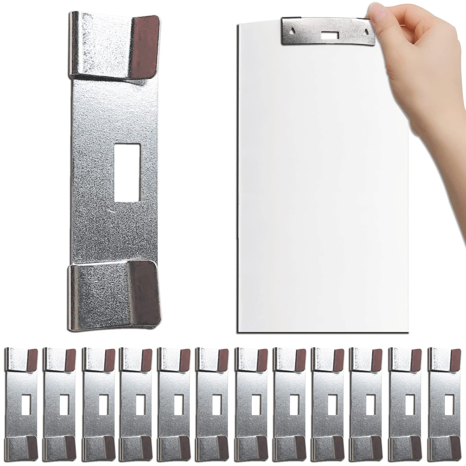 Vertical Blind Repair Vane Savers, Electroplated Metal One Size, White