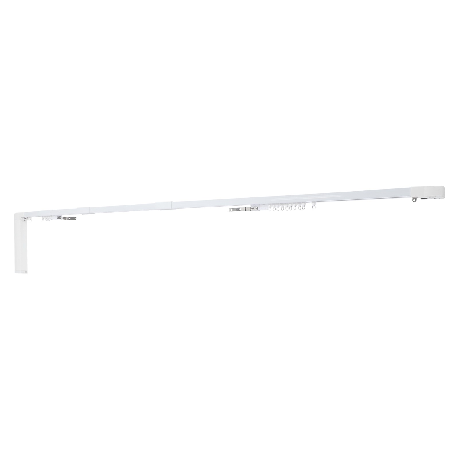 Motorized Curtain Track w/ Adjustable Length 120-620cm,Electric Curtain Track