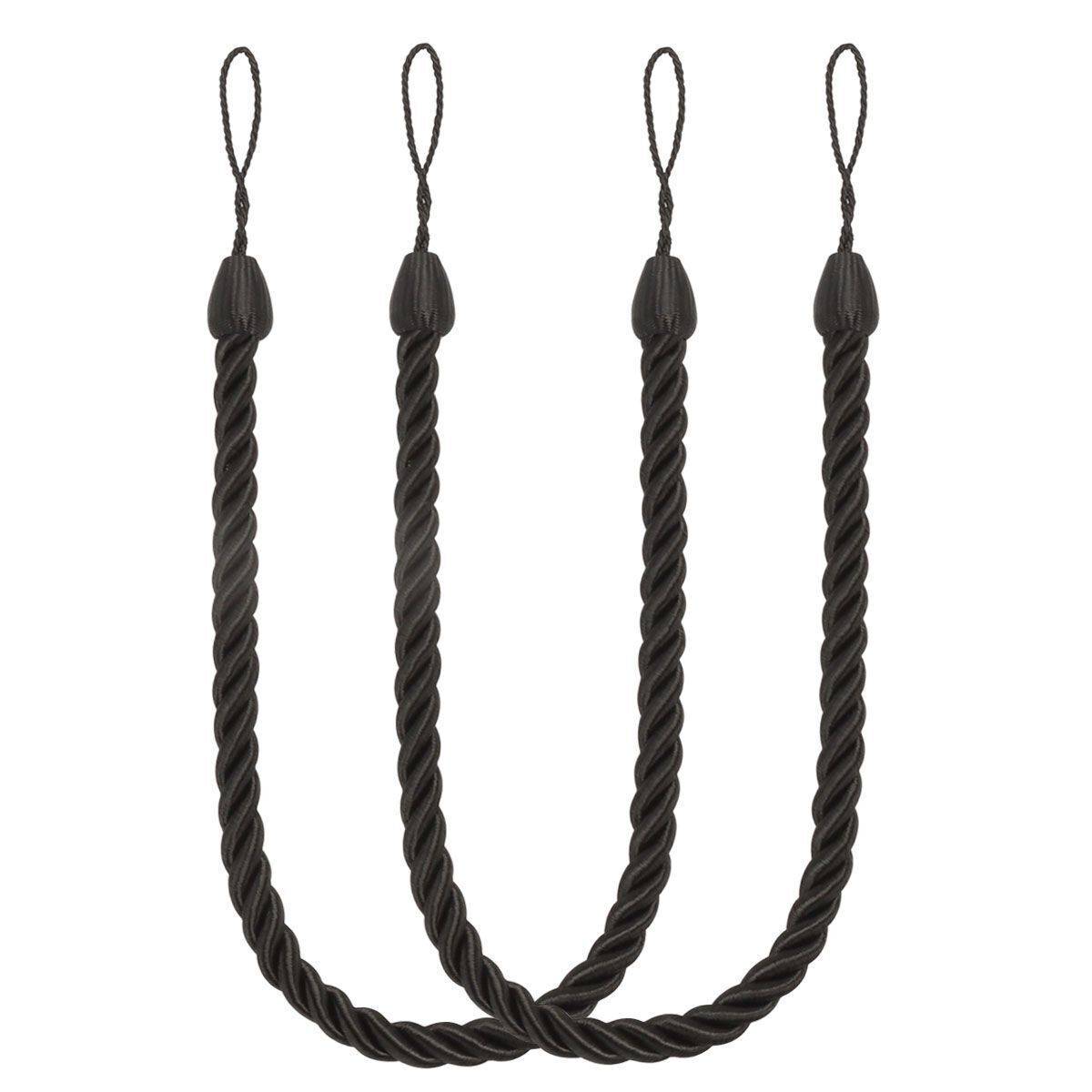 4 Curtain Tieback Tie Backs Holdbacks Handmade Braid Durable Curtains Rope Nylon