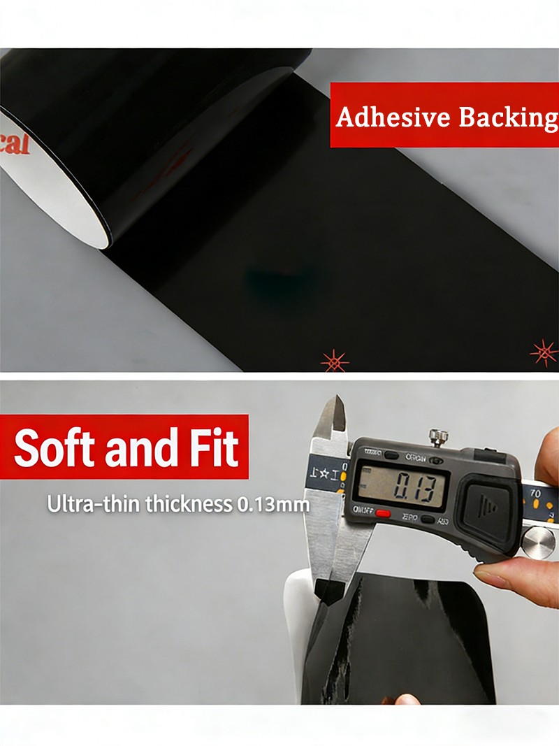 PVC Self-Adhesive Vinyl Car Wrap Film DIY Gloss Black/White Bubble Free 10cm-3m