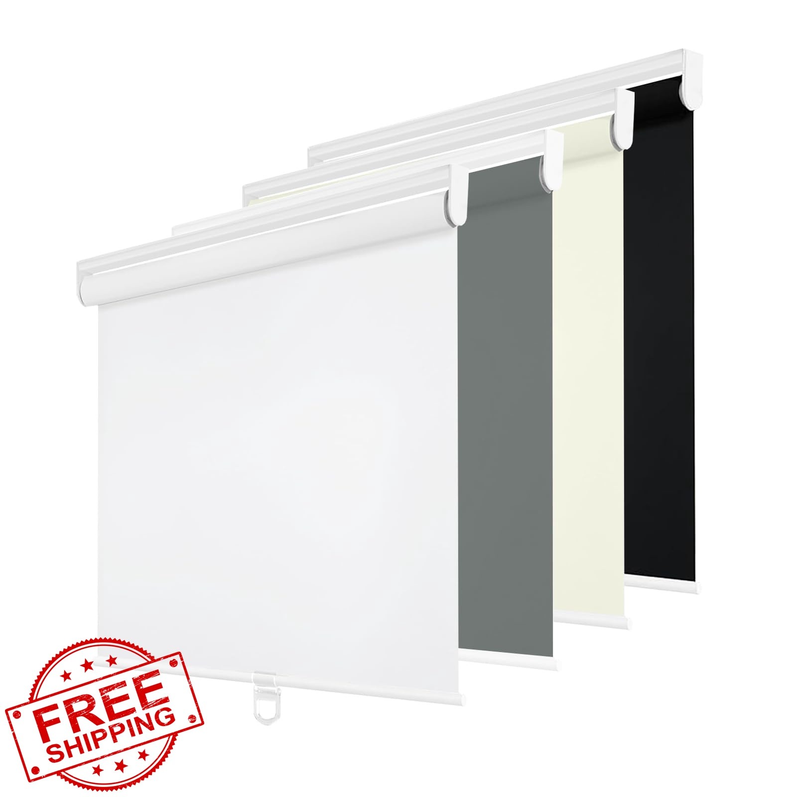 Changshade Roller Shades White Blackout 21.5×72
