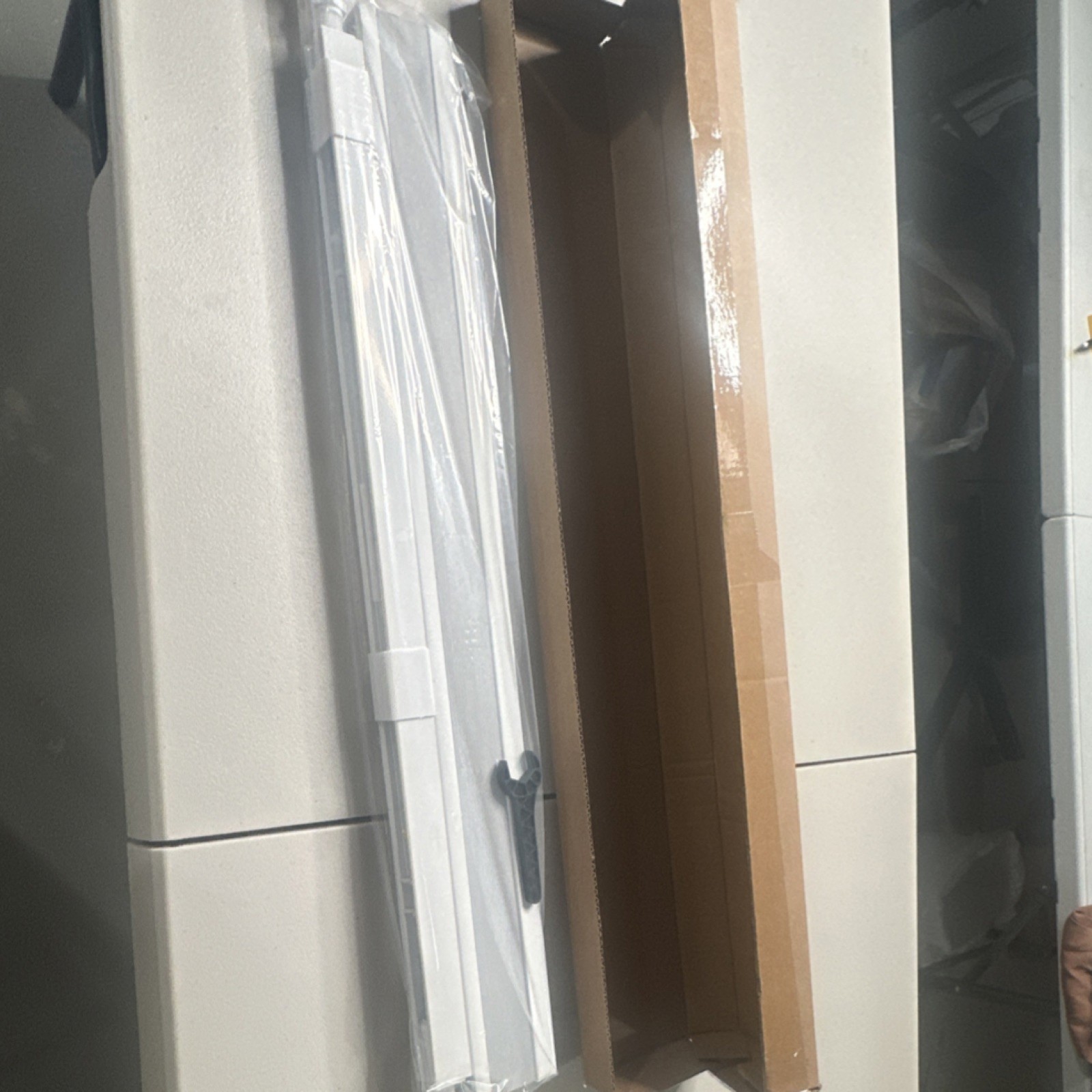 Cordless White Cellular Blinds Light Filtering No-Drill Window Frame Mount 29×48