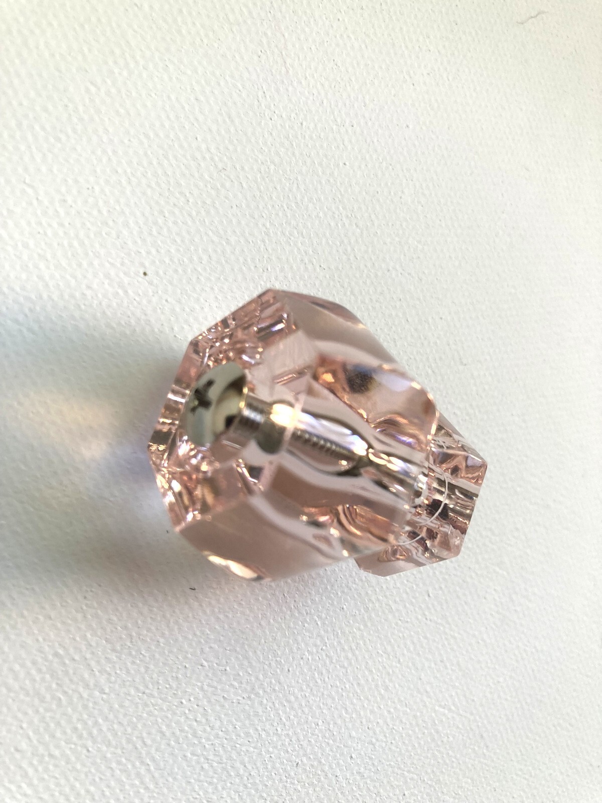 Pottery Barn Teen Acrylic Knob Pink Small SINGLE New 1″ Pull 18