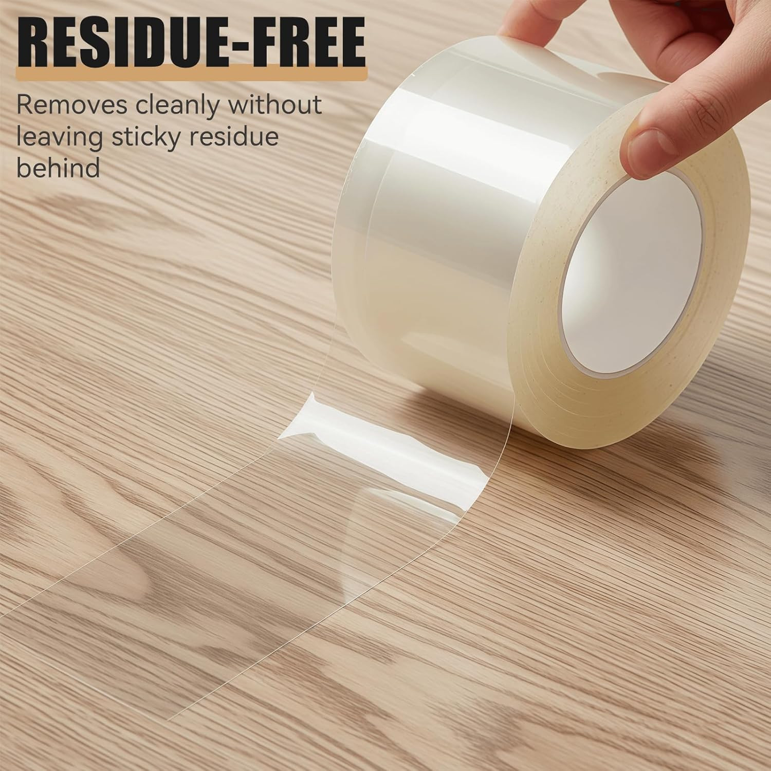 Clear Window Weather Sealing Tape, 2 Inch X 33 Feet, Transparent Draft Stopper f