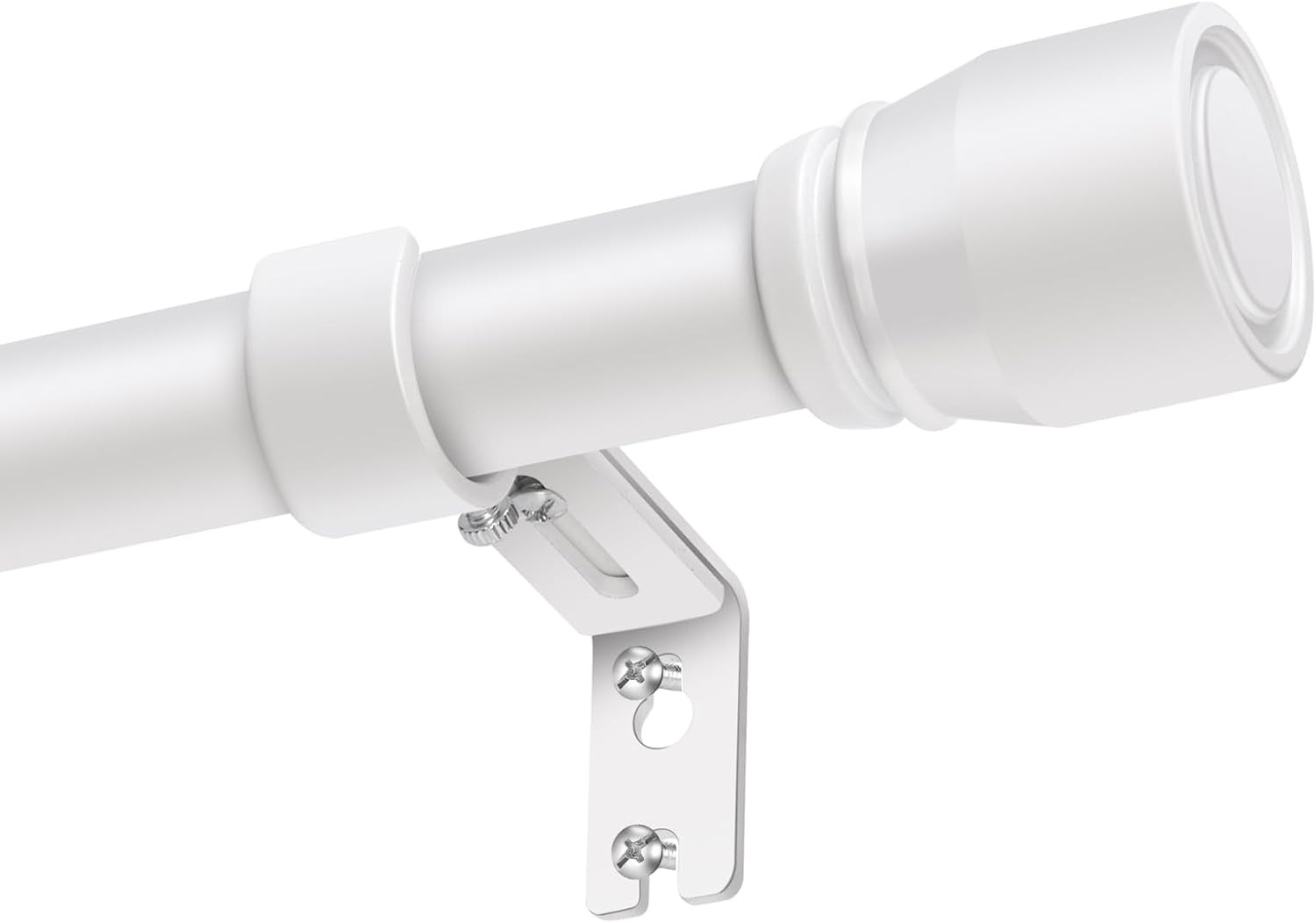 1” Diameter Curtain Rods Itself Is 30 to 60 Inch 1 Pack Fit 30-54 Inch Window wi