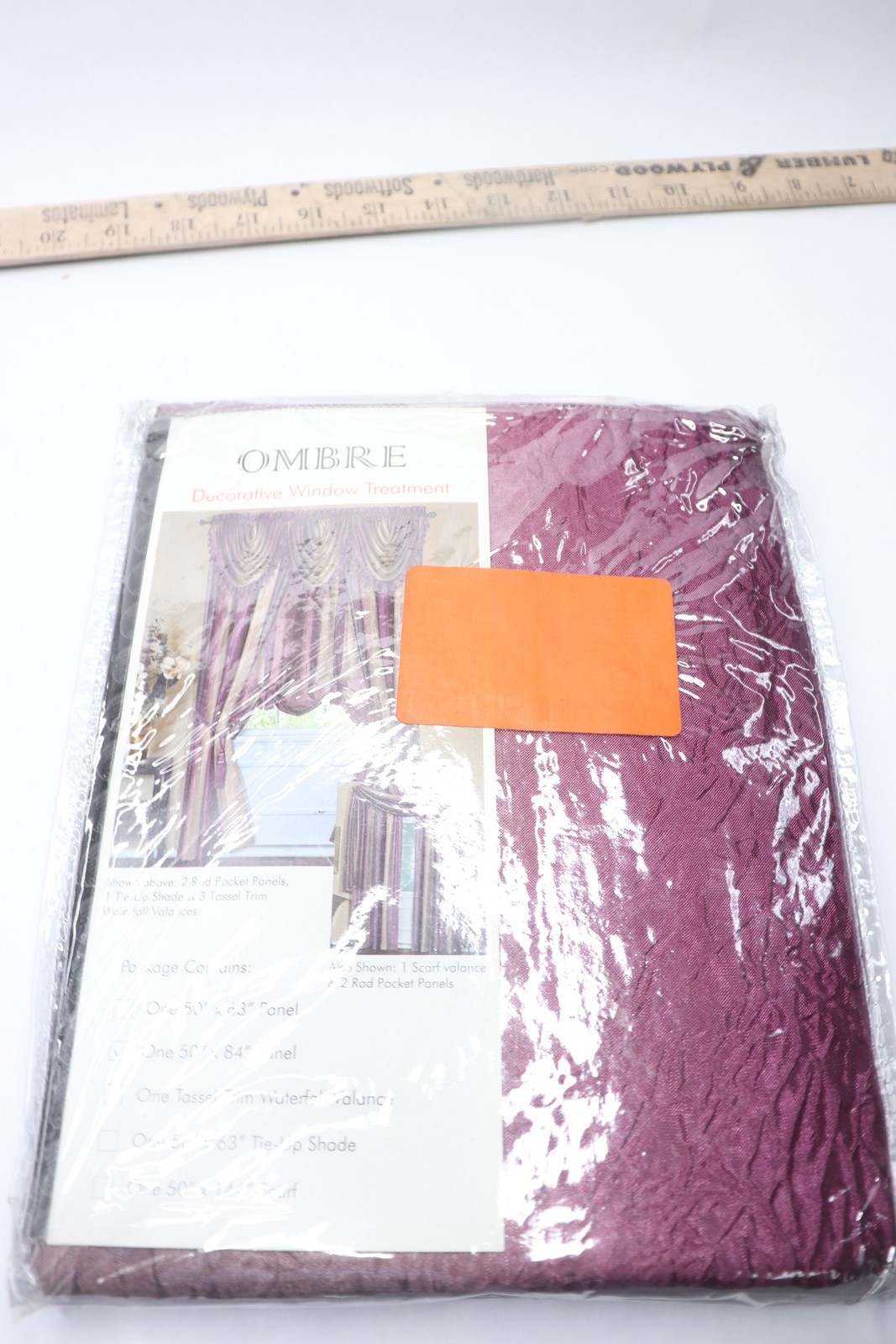 Ombre Panel Room Darkening Window Curtain Aubergine 50″ W x 84″ L