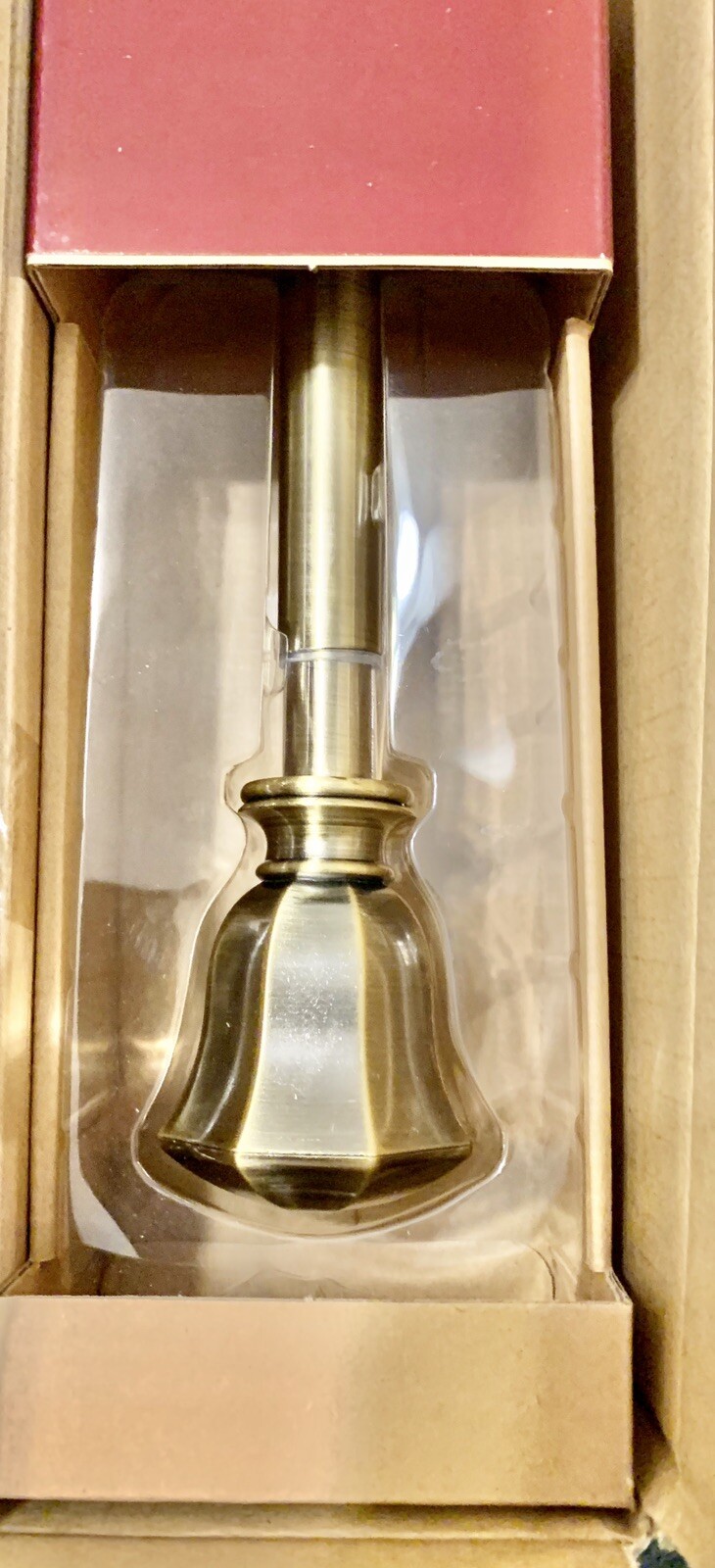 (2) HDC 36” – 66” Telescoping 3/4-inch Curtain Rod Kit Brushed Brass Lantern 2!!