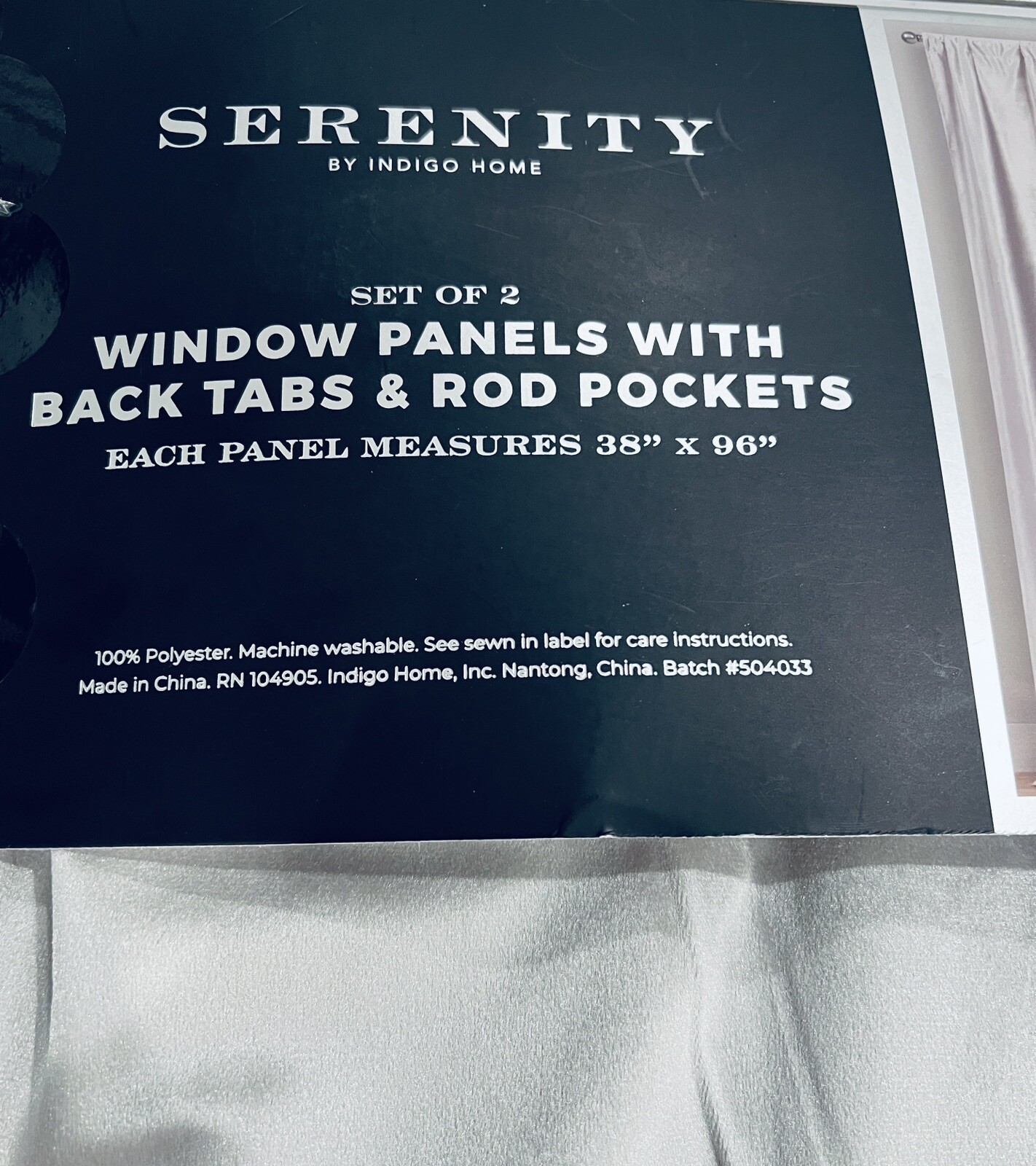 Serenity Velvet Silver Gray Panel Curtains 38×96 Set Of Two NTW Hidden Tab Top