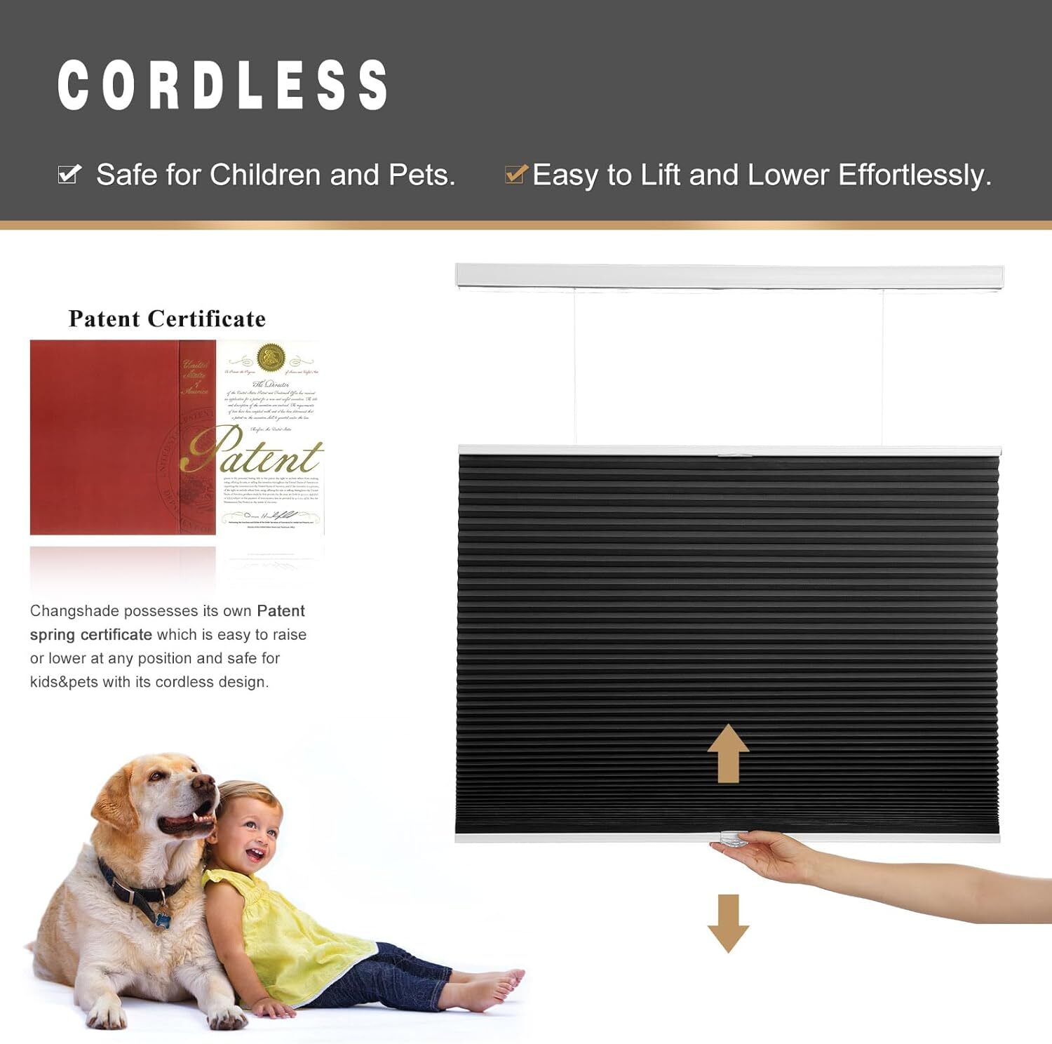 Cordless Blackout Top-down Bottom Up Honeycomb Blinds Cellular Window Shades