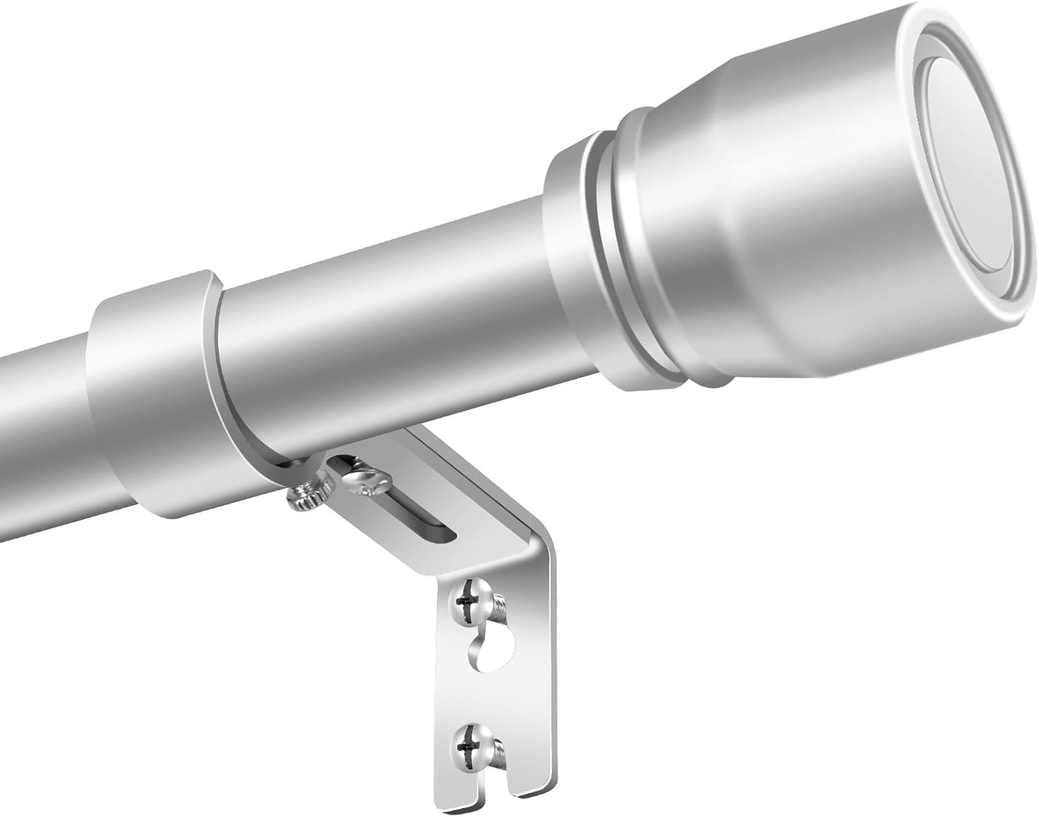 1” Diameter Curtain Rods Itself Is 30 to 60 Inch 1 Pack Fit 30-54 Inch Window wi