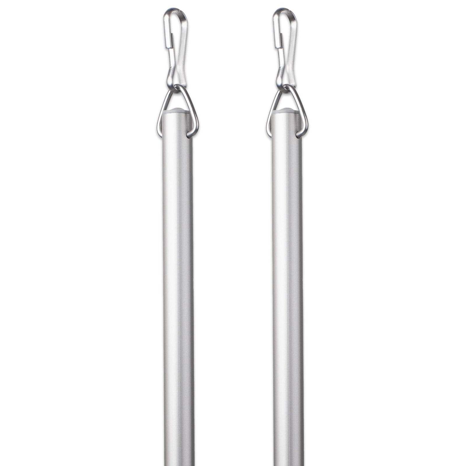 Curtain Wand – Aluminum Curtain and Drapery Pull Rod with Stainless Steel Har…